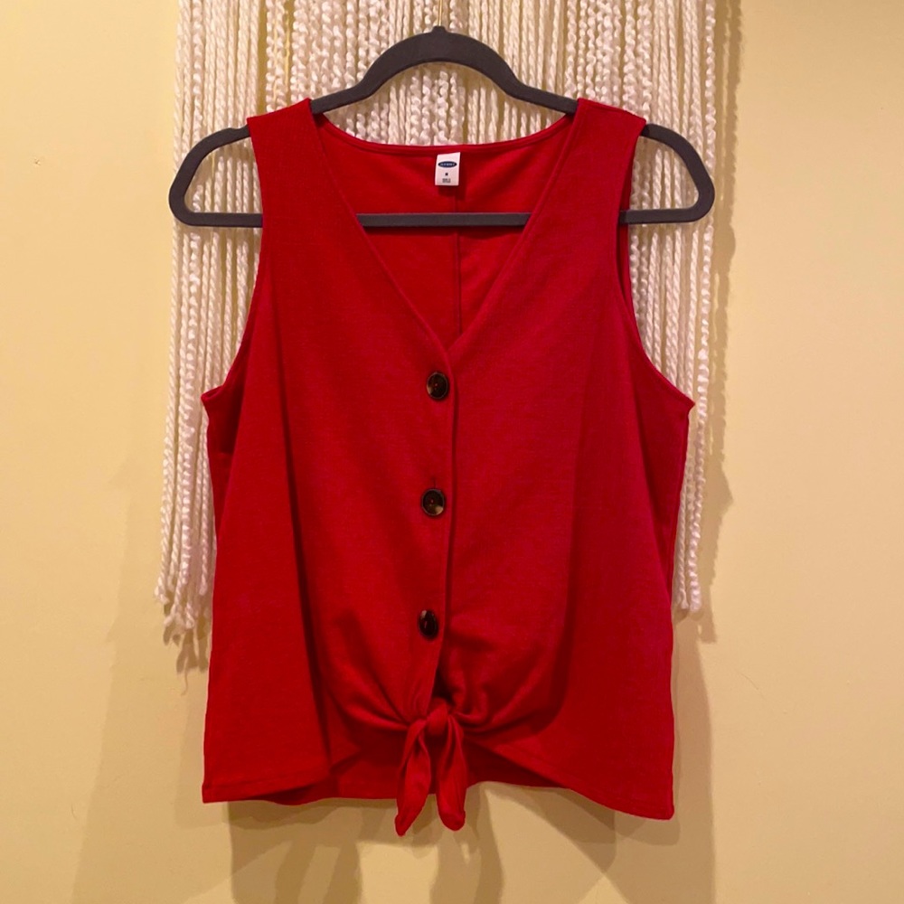 Old Navy - Tie Front Knit Tank